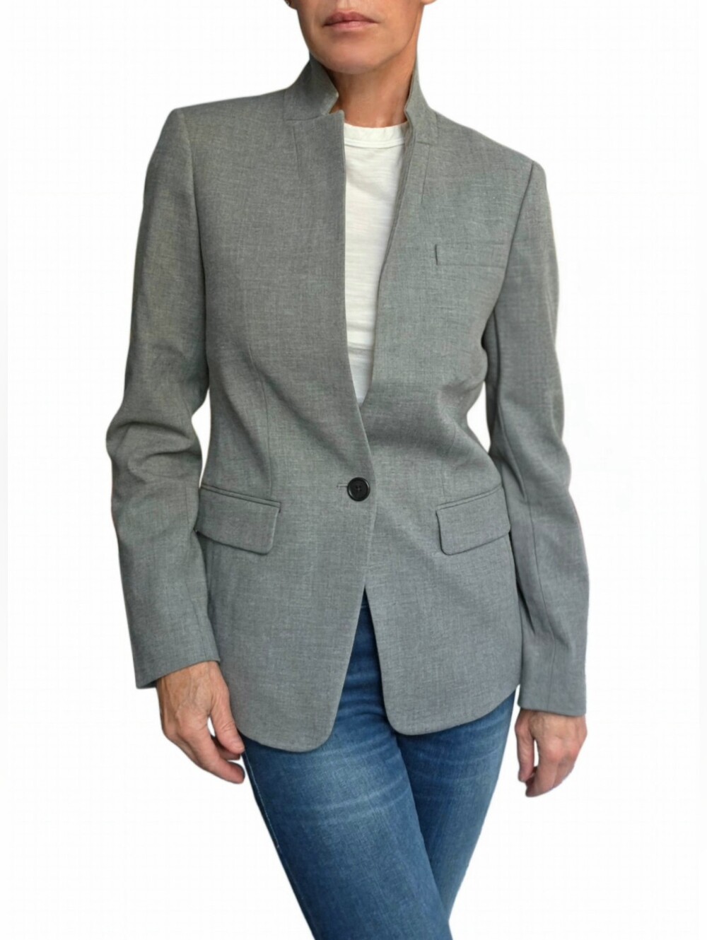 NWOT. J.CREW Regent Blazer In Gray